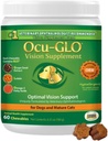 Ocu-GLO Cat & Dog Senior Supplement for Eye Support - Büyük ve Küçük Evcil Hayvan Bakımı Lutein, Omega-3 Fatty Acids, Grape Seed & Antioksisss