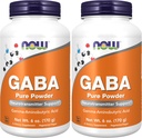 Şimdi Tamamlar, GABA (Gamma-Aminobutyric Acid) Toz, Nörotransmitter Desteği*, 6Ounce (Pack of 2)