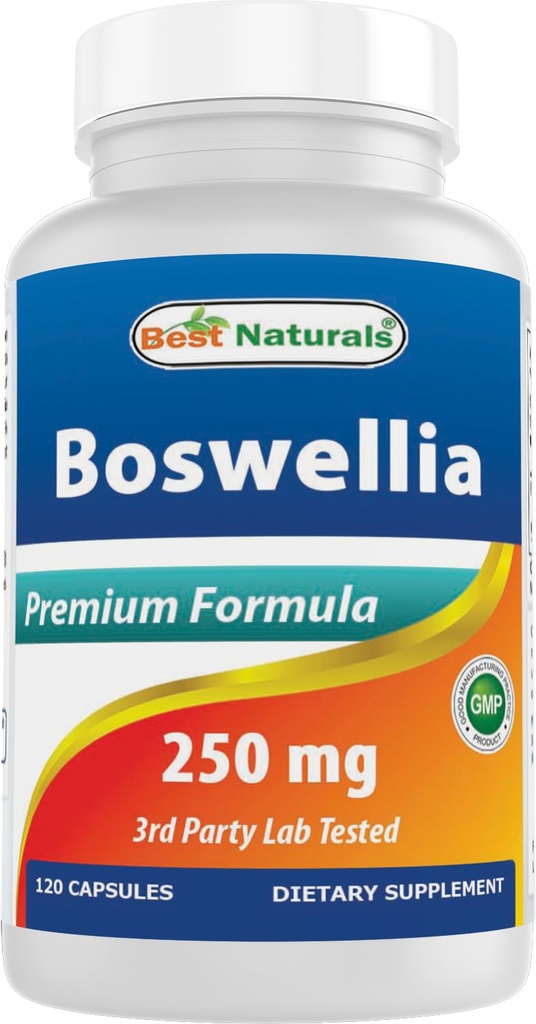 En İyi Doğallar Boswellia Serrata Ortak Sağlık 250 mg 120 Capsules - 65 Boswellic Asit (120 Kont) Standartlaştırılmış