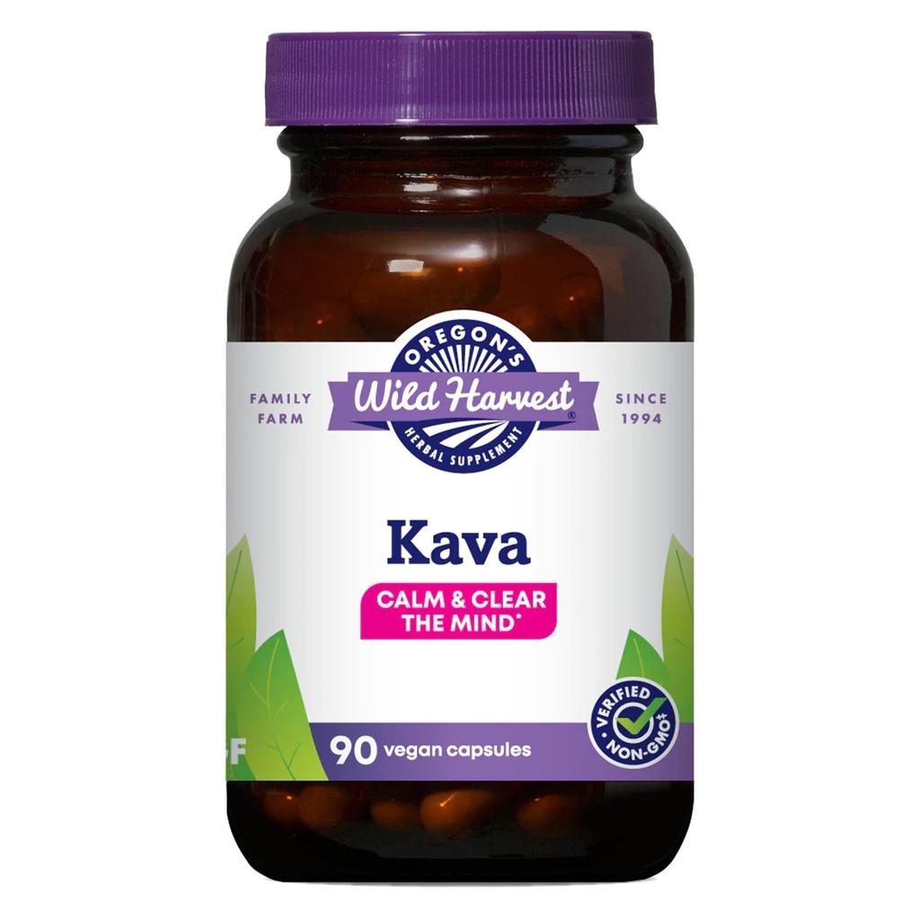 Oregon'un Wild Harvest Kava Root Capsules, 90 Count