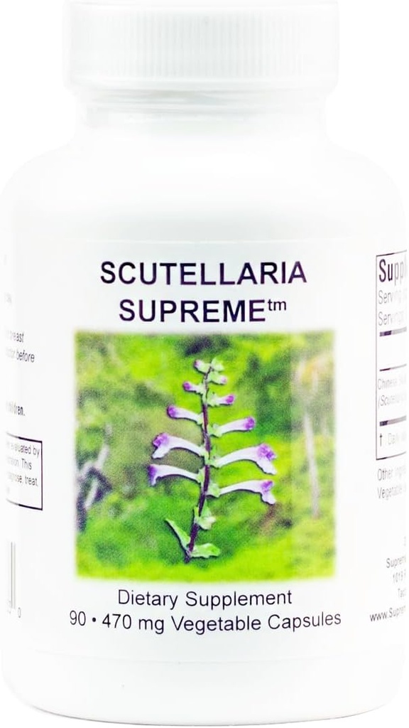 Yüksek Beslenme Scutellaria Yüksek, 90 Saf Çin Skullcap Root Vegetarian Capsules