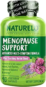 Kadınlar için NATLO Menopause Supplements, Menopause Hot Flashes Advanced Estrogen Multi-Symp Formula 90 Capsules