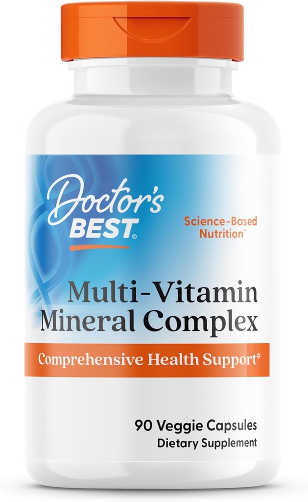 Γιατροί Best Multi-Vitamin Mineral Complex, ολοκληρωμένη υποστήριξη της υγείας, μη-GMO, χωρίς γλουτένη, Vegan 90 κάψουλες λαχανικά