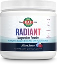 KAL Radiant Magnezyum Toz, Karma Berry Flavor, Hyaluronik Asit ve Supplement Magnezyum, Skin & Antioksi Desteği, Sugar Free, 60 Hizmet, 7.3 OZ