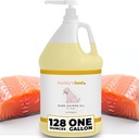 Buddy'nin En İyileri Tarafından Köpekler için Salmon Oil - 1 Gallon (128oz) | 100% Norveç Balık Petrol | İnsan-Grade & Odorless | Omega 3 Supplement for Coat & Commons