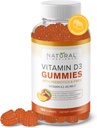 Sugar Free Vitamin D3 K2 Gummies - Vitamin D3 Gummies 5000 IU+K2 MK7 80 mcg, K2 D3 Vitamin Supplement Adults, Vitamin D K2 for Bones, Immune, Heart, Mood, Gluten-Free, Non-GMO, Natural Peach Flavor