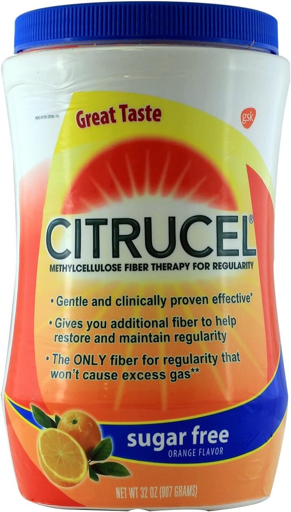 Düzenlilık için Citrucel Mecellulose Fiber Terapisi 32oz