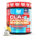 BPI Sports CLA + Carnitine Shredded - Μετατρέψτε τα λιπώδη κύτταρα σε ενέργεια και υποστηρίζει Lean Μύες, Ενίσχυση Μεταβολισμός - Μη διεγερτικό συμπλήρωμα L-Καρνιτίνης - Fruit Punch (14,1 oz. / 50 εξυπηρετούν)