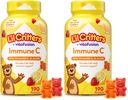 L'il Critters Immune C Daily Gummy Supplement Vitamin for Kids, for C, D ve çinko for Immune Support, Orange, Lemon ve Cherry Flavors, 190 Gummies (Pack of 2)