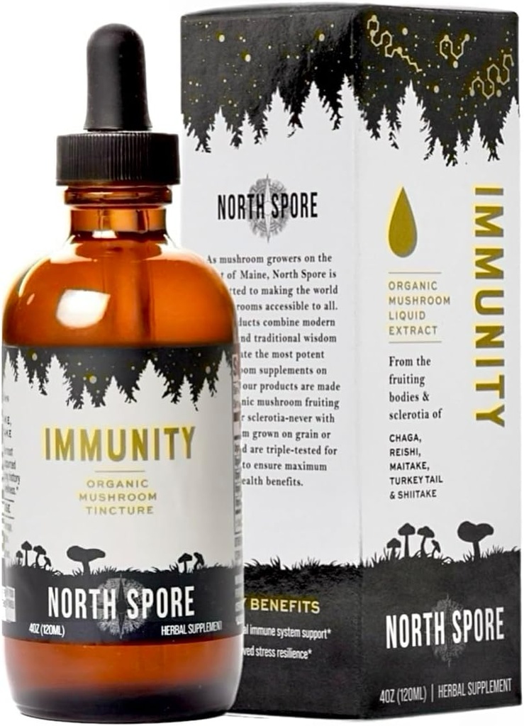 North Spore Organic Immunity Mushroom Tincture (4 oz) 