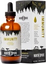 North Spore Organik Immunity Mushroom Tincture (4 oz) |% 100 Meyve Vücut Taklitleri | Chaga, Türkiye Tail, Reishi, Maitake, Shiitake | sertifikalı Organik, Vegan, Non-GMO | Adaptojenik, ABD'de Yapıldı