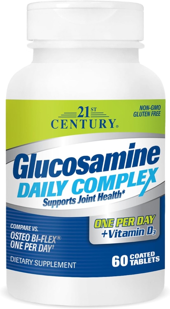 21. Yüzyıl Glucosamin Daily Complex Plus D Tabletleri, 60 Kont (27708)