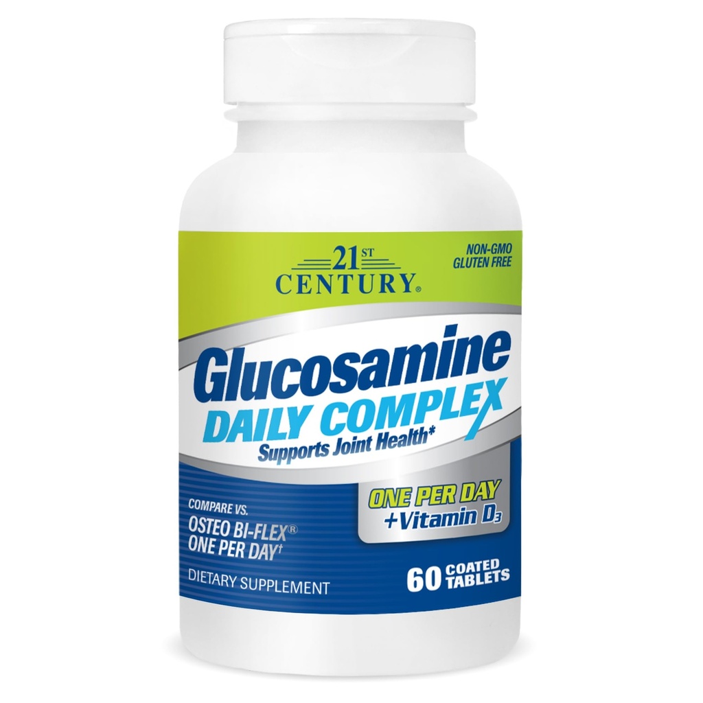 21. Yüzyıl Glucosamin Daily Complex Plus D Tabletleri, 60 Kont (27708)