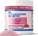 L-ARGININE PRO | 5,500 mg L-Arginine Plus L-Citrulline 1,100 mg Raspberry Toz İçecek Mix Supplement for improve Nitrik Kalınlık Prodüksiyon için Tamamlandı