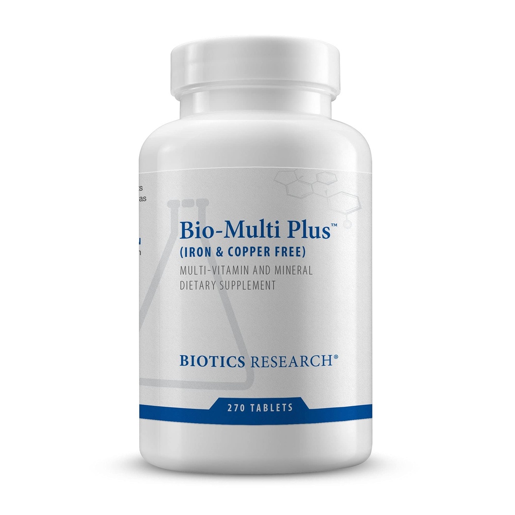Biotics Research Bio Multi Plus Iron and Copper Free Multivitamin, Chelated Minerals, Emulsified Fat uli Vitamins, Iron Free, Copper Free, Yüksek antioksidan, SOD, Catalase Count