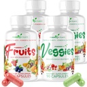 Günlük Meyveler ve Veggies Supplement - 60 Gün boyunca 360 Capsules, GMO & Gluten Free Superfood with Natural Vitamins - Powered by Plant, 4-Pack
