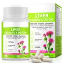 Liver Renew Cleanse Detox,Liver Cleanse Detox & Tamir & Support |70 Capsules|Herbal Supplement for Liver Health / Milk Butle Dandelion Root with 9 Herbal Minerals for Men & Women