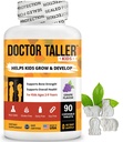 Doctor Taller Kids - Παιδιά Πολυβιταμίνες, Βιταμίνες Toddler - Υποστήριξη Δύναμη των οστών, Ενισχυμένη Ανοσία με Ασβέστιο, Πολυβιταμίνες για Ηλικίες 2 έως 9 - Γεύσεις Σταφυλιού - 90 Μασώμενα Δισκία 