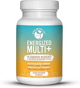 Energized Multi - Potent Multivitamin with 40 Full Bio available Nutrients B Kompleks Vitaminler, D, Vitamin C, Vitamin K, çinko, Quercetin, Kalsiyum, alkalili Formlar - 60 sekmeler