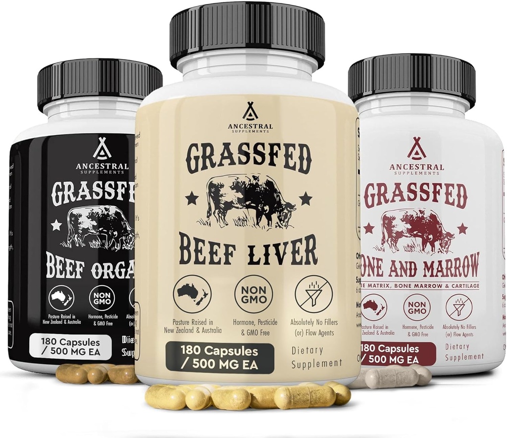 Ancestral Supplements Beef Organları ve Stack Variation (Organs Start Pack)