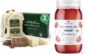 TrueSeaMosss Sea Moss Soap Coffee Vanilla Coconut & Oatmeal Honey & Strawberry Sea Moss Gel