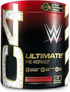 Cellucor C4 Ultimate Pre Workout Toz Bare Knuckle Blood Orange - Sugar Free Preworkout Energy Supplement for Men & Women - 300 mg Caffeine + 3.2g Beta Alanine + 2 Patentedtines - 20 Hizmetler