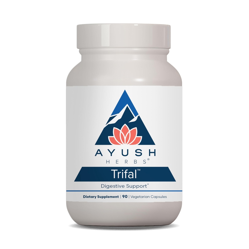 Ayush Herbs Trifal Digestive Support with Amla - Triphala Supplement for Women & Men, Balanced Digestion, Antioksi Rich, Made with Organic Materialss - 90 Vegetarian Capsules (1 Count)