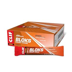K BLOKS - Caffeine ile Orange Flavor - Enerji Chews - Non-GMO - Plant bazlı - Bisiklet ve Koşu için Hızlı Yakıt - Hızlı Carbohidratlar ve Elektrolytes - 2.12 oz (18 Count)