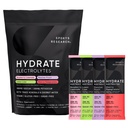 Sports Research® Hydrate Electrolytes Toz Paketleri - Sugar-Free & Natural Flavored with Vitamins, Minerals, and Coconut Water - Supports Hydration - 32 Packets - Çeşitli Paketler