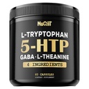 NUQIIT 5 HTP 200mg GABA 500mg L-Theanine 200mg L-Tryptophan 100mg Supplement - Support Brain, Circulation Health, Concentration & Rest Well - 60 Capsules for 1 Month - 4in1 Premium Blend