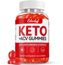 Keto ACV Gummies - 60 Kont Gluten-Free, Gelatin-Free Apple Cider Vinegar Gummies with B12 for Keto Support, Vegetarian, Unique Flavor, Şişed Supplement for Men & Women