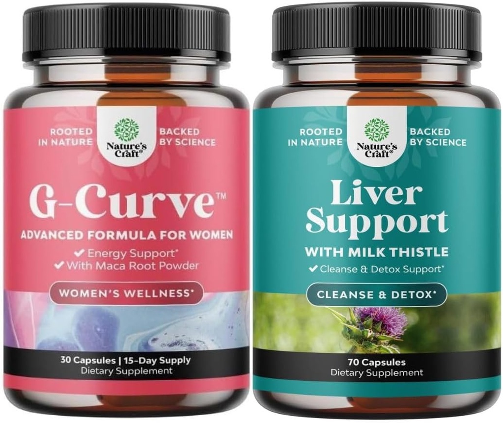 G Curve Horny Goat Weed for Women - Geliştirilmiş Enerji Mood Performansı ve Herbal Liver Support Milk Butle Supplement with Dandelion Root, Choline, Beetroot & Artichoke Ekstraksiyonu