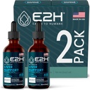 E2H Liver Support Supplement with Milk Thistle - Liver Health Formula - Artichoke Extract, Dandelion Root, Chanca Piedra, and More - Absorbent Liquid Formula (2 Şişe)