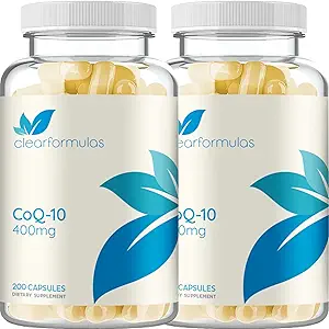 Hızlı Aborpsiyon CoQ10 400 mg Capsules - Coenzyme Q10 400 mg Potent Antioksit Enerji ve Ağlama Desteği - Yüksek Stability CoQ10 Ubione Capsules - Bir cGMP US Lab (200 hizmet)