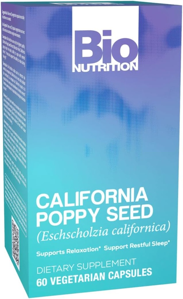 Bio Nutrition California Poppy Herbal Supplement 60 Χορτοφαγικές κάψουλες 