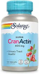 SOLARAY Super CranActin Cranberry Extract 400mg Healthy Urinary Tract Support with Added Vitamins