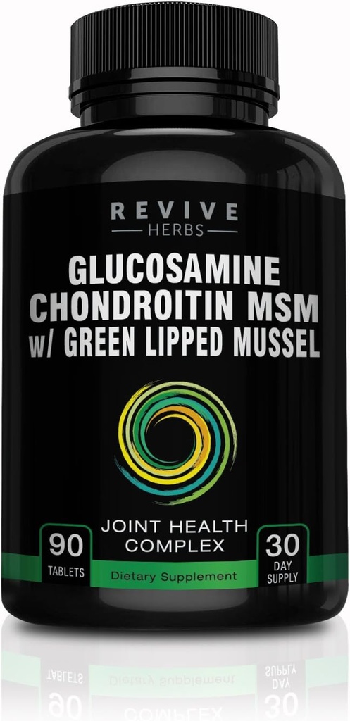 Glucosamine Chondroitin MSM Yeni Zelanda Yeşil-Lipped Mussel | Ortak Flexability, Connective Tound, Cartilage Health Health