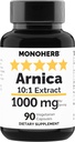 MONOHERB Arnica 1000 mg - 90 Vegetarian Capsules