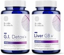 Biocidin G.I. Detox+ Gentle Binder & Liver GB+ Gallbladder Liver Support - Βοήθεια Βελτιστοποίηση Απομάκρυνσης Τοξίνης & Λιποθυμίας - Ενεργοποιημένο Ανθρακό, ζεόλιθος, TUDCA & Bitter Herbs (2 Προϊόντα)