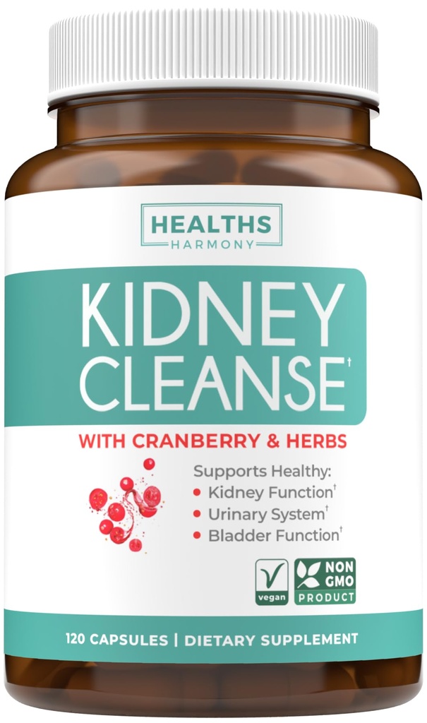 Chanca Piedra Kidney Cleanse Detox & Repair - συμπλήρωμα υποστήριξης βοτανικού ήπατος & νεφρών με Cranberry Astragalus & Περισσότερα για τον καθαρισμό της προστατευτικής υποστήριξης - Vegan Non-GMO & Lab Επαληθευμένο (4 Μήνες Προμήθεια)