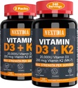 D3 20.000 IU + K2 (MK7) 200 RP-Optimal Vitamin D3 & K2-Demir Güçlü Bones & Muscle,ul Abxia & Immune Health, Vitamin D Eksikliği Yardım etmek, (2.5)
