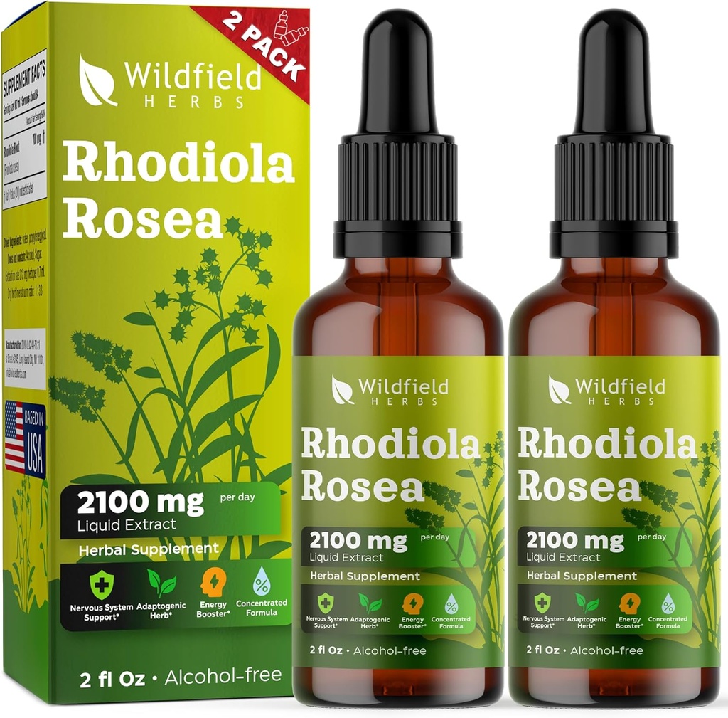 4 oz Rhodiola Rosea Supplement Rhodiola Rosea Root Tincture Drops 2100 mg (Rhodiola rosea L.) Rhodiola Ekstra Absor Better Than Capsules, 2 Ay Supply, 84 Hizmet, Alkol Özgür - 2 Oz, 2 Oz, 2 paket