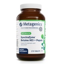 Metagenics SpectraZyme Betaine HCI + Pepsin - Destekler Stomach Health & Aids in Digestion* - Betainel HC & Pepsin - Proteolytic Digestive Enzyme* - Non-GMO - 135 Hizmet - 270 Tabletler