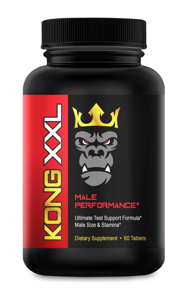 Kong XXL- Ultimate Ανδρική Απόδοση και Διεύρυνση Χάπια για Άνδρες - Προσθήκη 3-6” σε 60 Ημέρες- Ενισχυμένο Μέγεθος, Οδηγήστε, Δύναμη και Αντοχή - Boost Performance- 60 Tablets