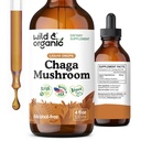 Wild & Organic Chaga Mushroom Drops - Immune Support with Chaga Extract - Sıvı Mushroom Supplement for Immunity - Vegan, Sugar & Alkol Free Tincture - 4 fl ozzz