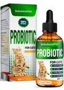 Cat Probiotic Helps with Colic, Upset Stomach, Diarrhea, Gas, and Bloating – Advanced Prebiotics & Probiotics for Cats Digestive Support – Enriched with Chicken Flavor – 2 Oz