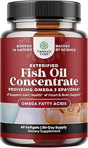 Omega 3 Fish Oil Supplement - EPA DHA Fish Oil Omega 3 Supplement with Immune ATM Beyin Vitaminleri - Mood Boost Liver Support ve PMS Relief Support Support için hizmet için Burpless 2000 mg