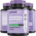 Adrenal Support & Cortisol Manager Supplement ,Ultra Yüksek Saf Adaptogens, Ashwagandha Extract, Rhodiola Rosea Capsules for Natural Energy, Fatigue, Mood Boost Non GMO