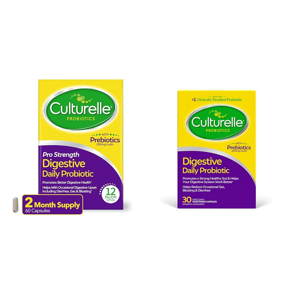 Culturelle Pro Strength Daily Probiotic Digestive Health Caps 60 Count Daily Probiotic Capses Digestive Health 30 Count