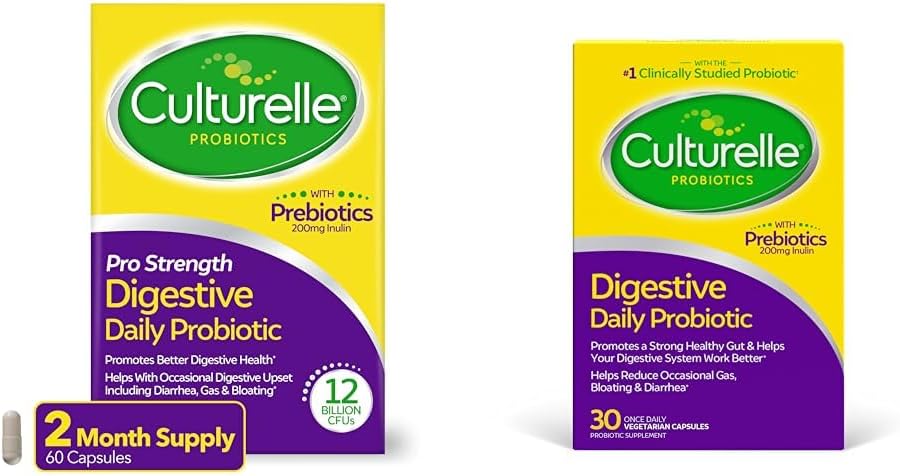 Culturelle Pro Strength Daily Probiyotik Digestive Health Capsules 60 Kont Daily Probiyotik Capsules Digestive Health 30 Count